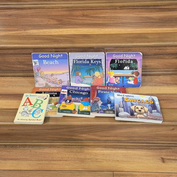 GOODNIGHT Board Books- Beach,Pirate Ship,Florida,Florida Keys,Arizona, Chicago - Picture 10 of 10